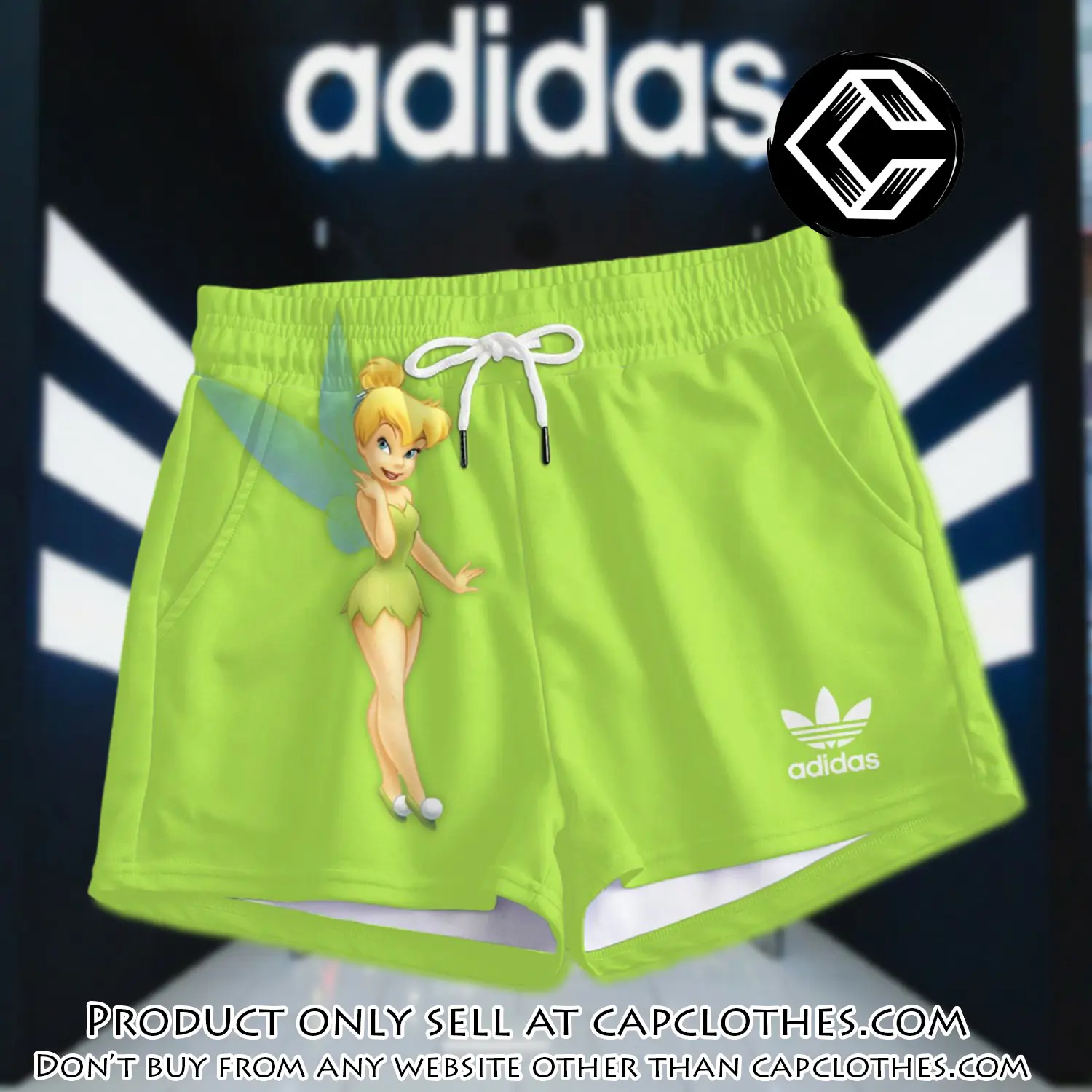 Premium tinker bell in adidas women shorts lady beach shorts wms1073 cc1938380